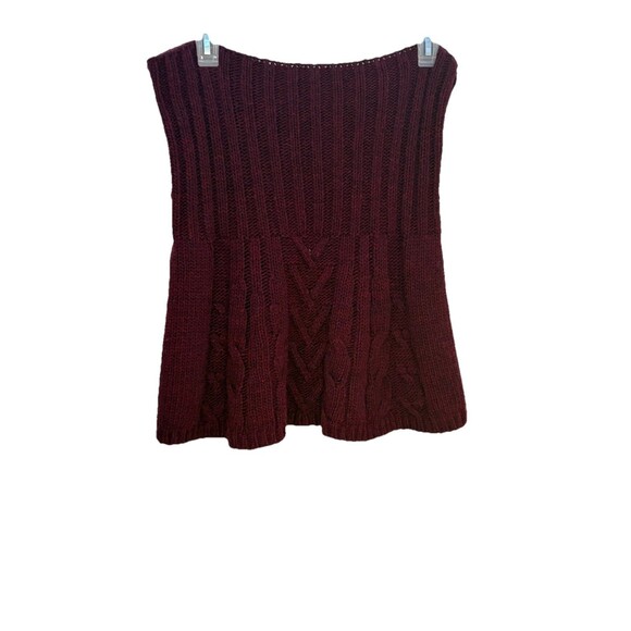 Berretti Italy women's Sweater cap shawl Deep red burgundy One Size - Picture 3 of 5